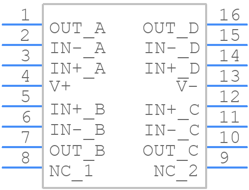 LT6002CGN#TRPBF - Analog Devices - PCB symbol
