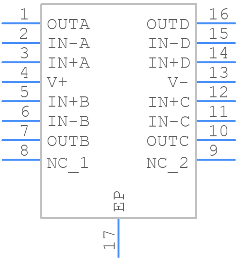 LT6002IDHC#TRPBF - Analog Devices - PCB symbol