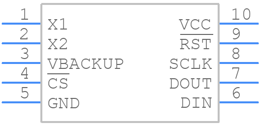 DS1391U-18+ - Analog Devices - PCB symbol