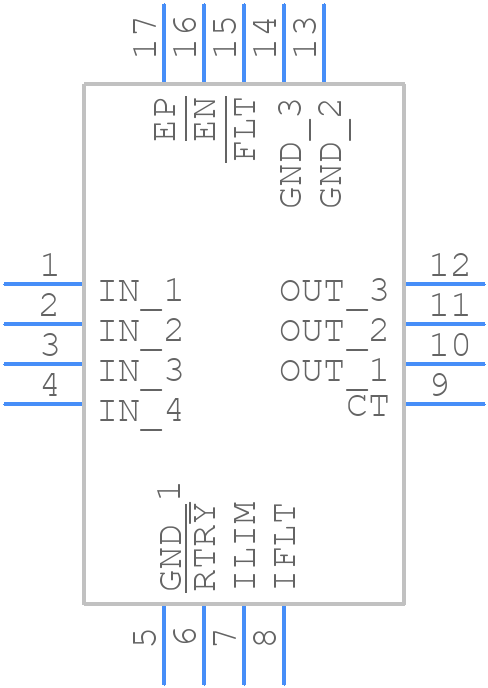TPS2590RSAR - Texas Instruments - PCB symbol