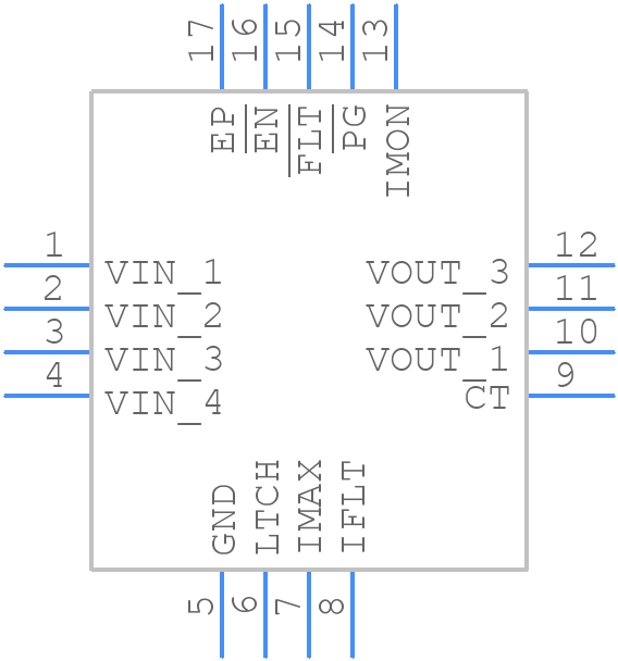 TPS2420RSAR - Texas Instruments - PCB symbol