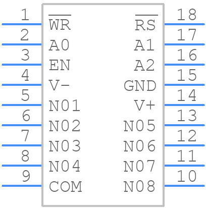 MAX382CWN+ - Analog Devices - PCB symbol