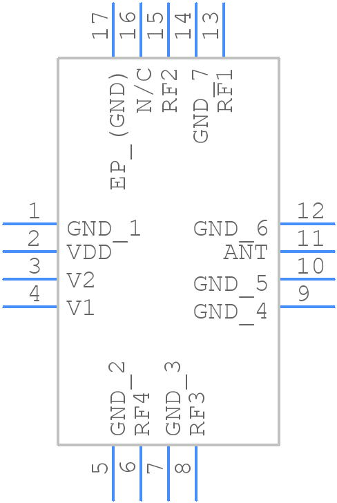 PE42641MLBD-Z - Peregrine Semiconductor - PCB symbol