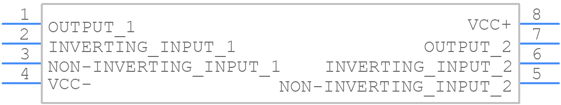 TL082CPT - STMicroelectronics - PCB symbol