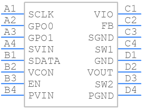 LM3279TLE/NOPB - Texas Instruments - PCB symbol