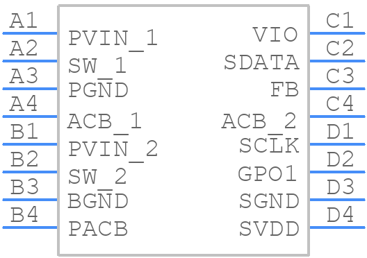 LM3263TMX/NOPB - Texas Instruments - PCB symbol