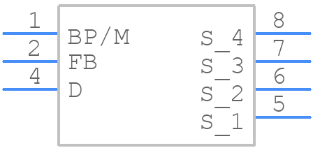 LNK3205D-TL - Power Integrations - PCB symbol