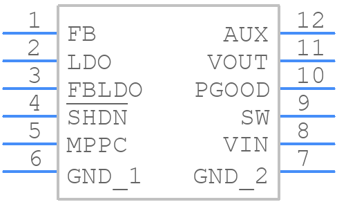 LTC3105EMS#TRPBF - Analog Devices - PCB symbol