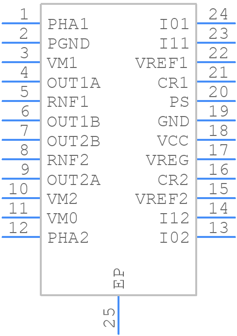 BD6775EFV-E2 - ROHM Semiconductor - PCB symbol