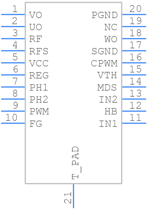 LV8811G-AH - onsemi - PCB symbol