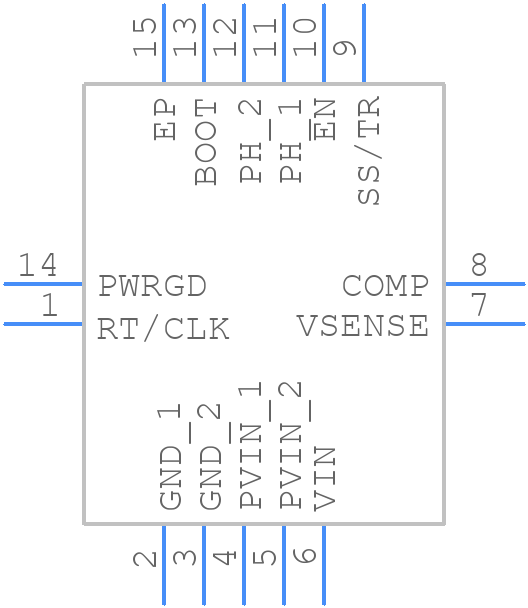 TPS54620RGYR - Texas Instruments - PCB symbol