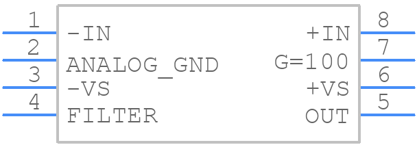 AD626ARZ-REEL7 - Analog Devices - PCB symbol
