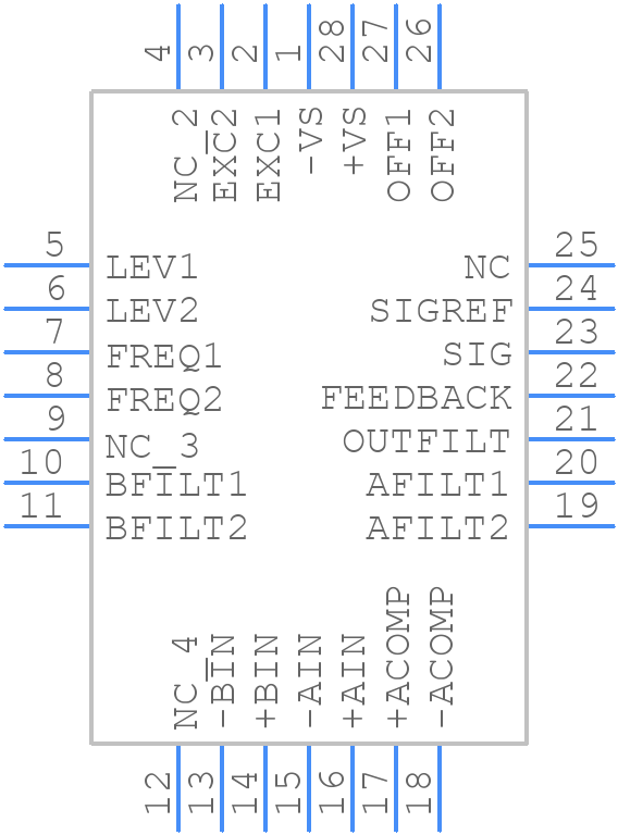 AD698AP - Analog Devices - PCB symbol