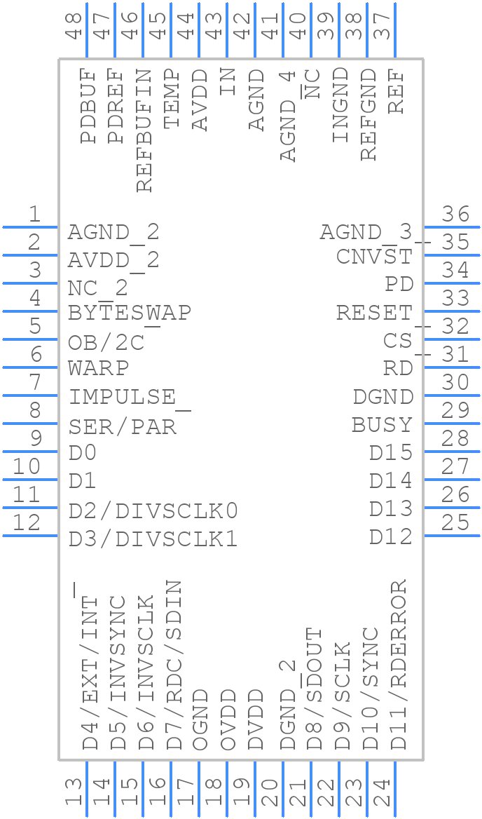 AD7653ASTZ - Analog Devices - PCB symbol