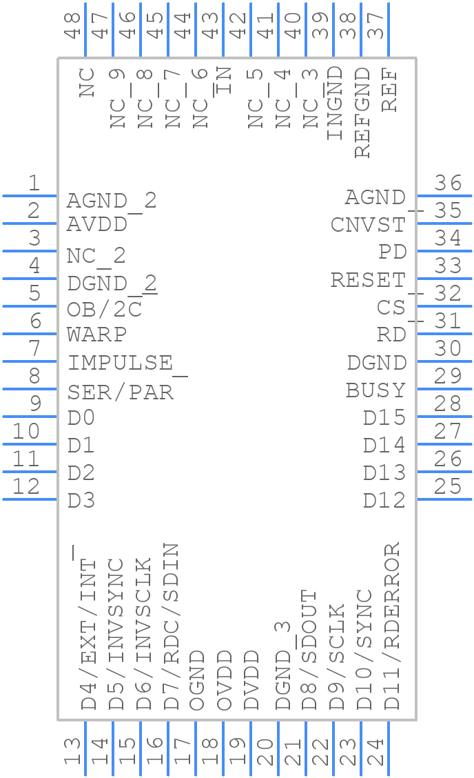 AD7664ASTZ - Analog Devices - PCB symbol