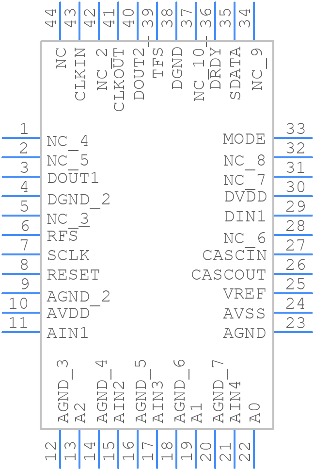 AD7716BSZ - Analog Devices - PCB symbol