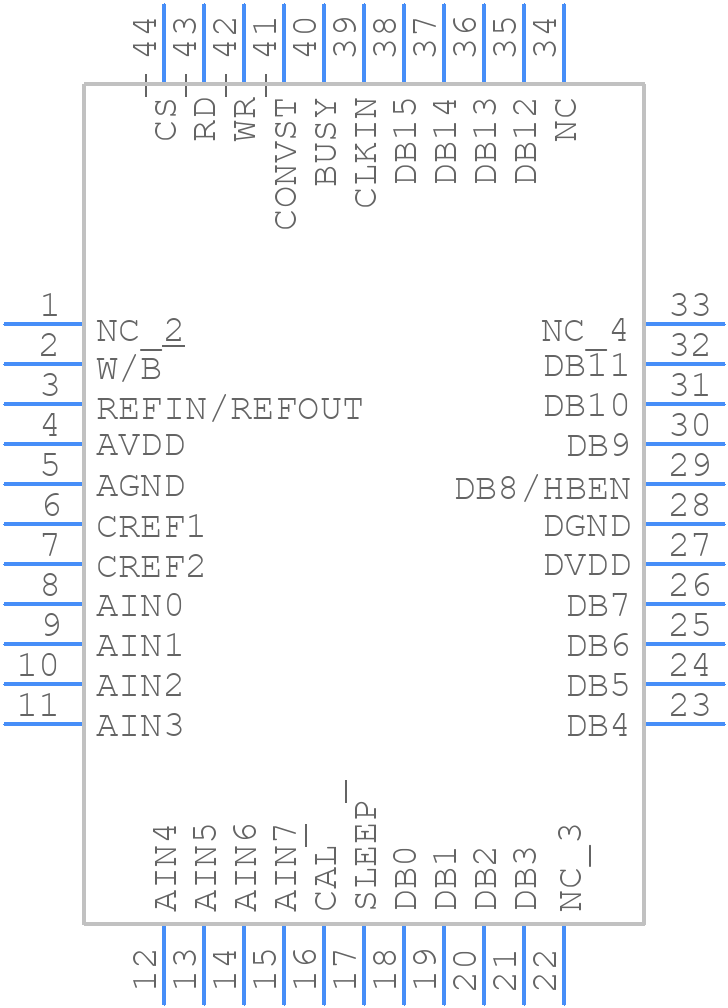 AD7859AS - Analog Devices - PCB symbol