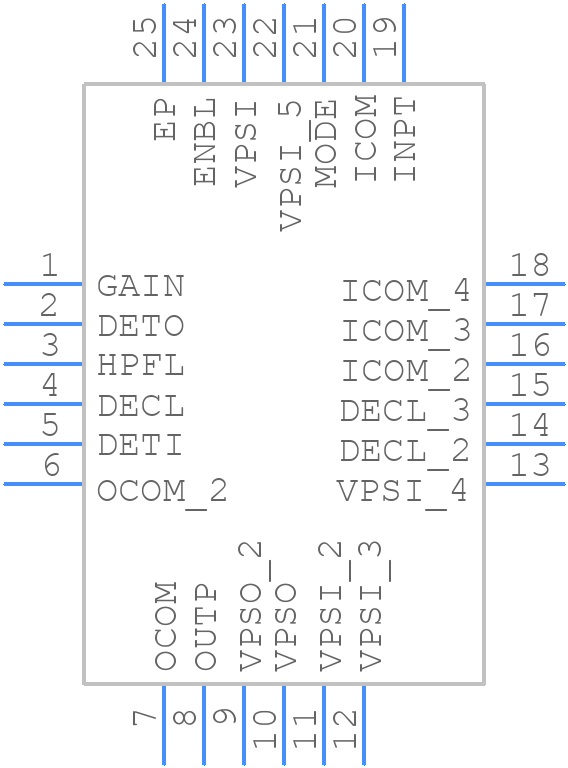 AD8368ACPZ-REEL7 - Analog Devices - PCB symbol