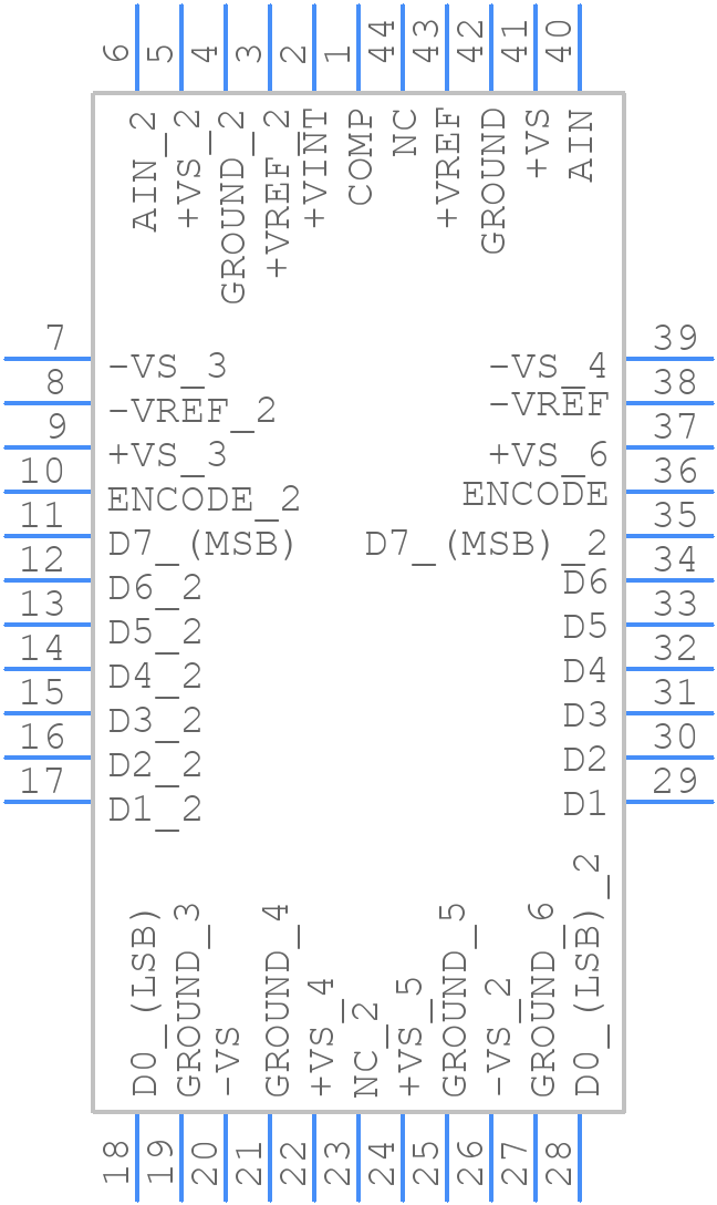 AD9058AJJ - Analog Devices - PCB symbol