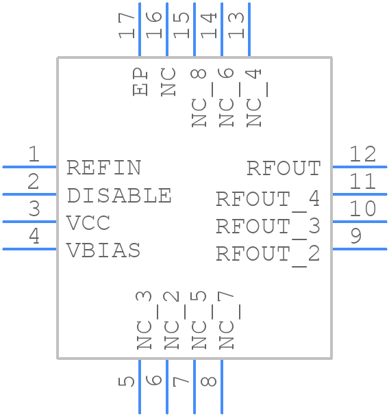 ADL5605ACPZ-R7 - Analog Devices - PCB symbol