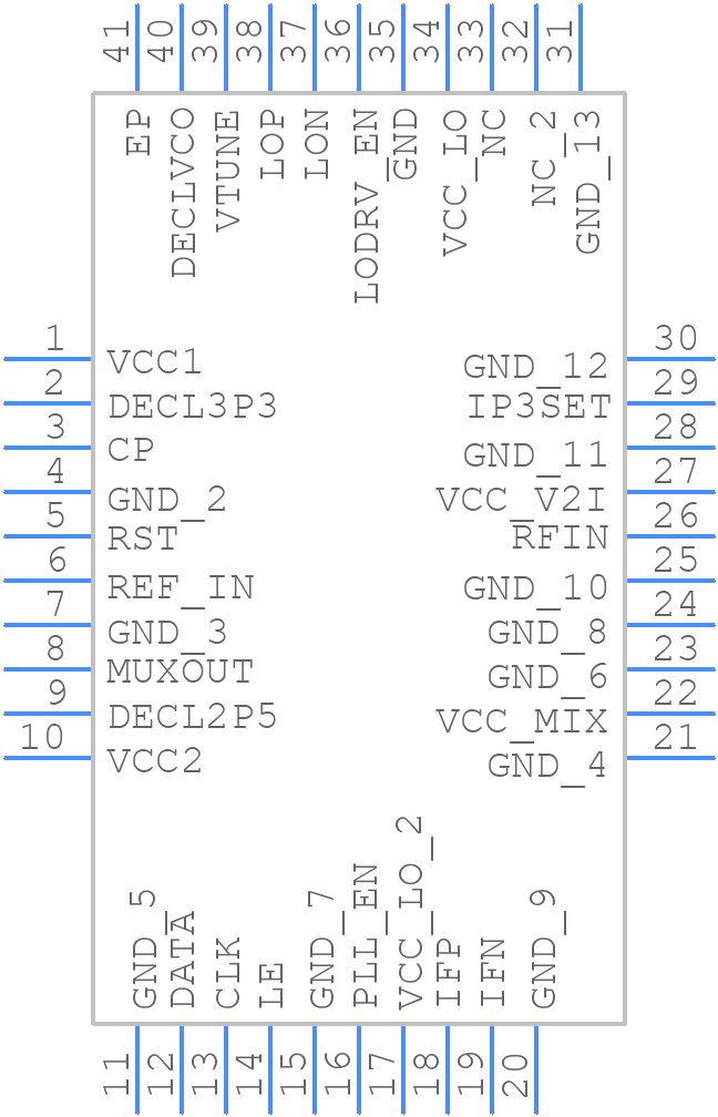 ADRF6601ACPZ-R7 - Analog Devices - PCB symbol