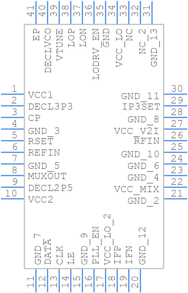 ADRF6604ACPZ-R7 - Analog Devices - PCB symbol