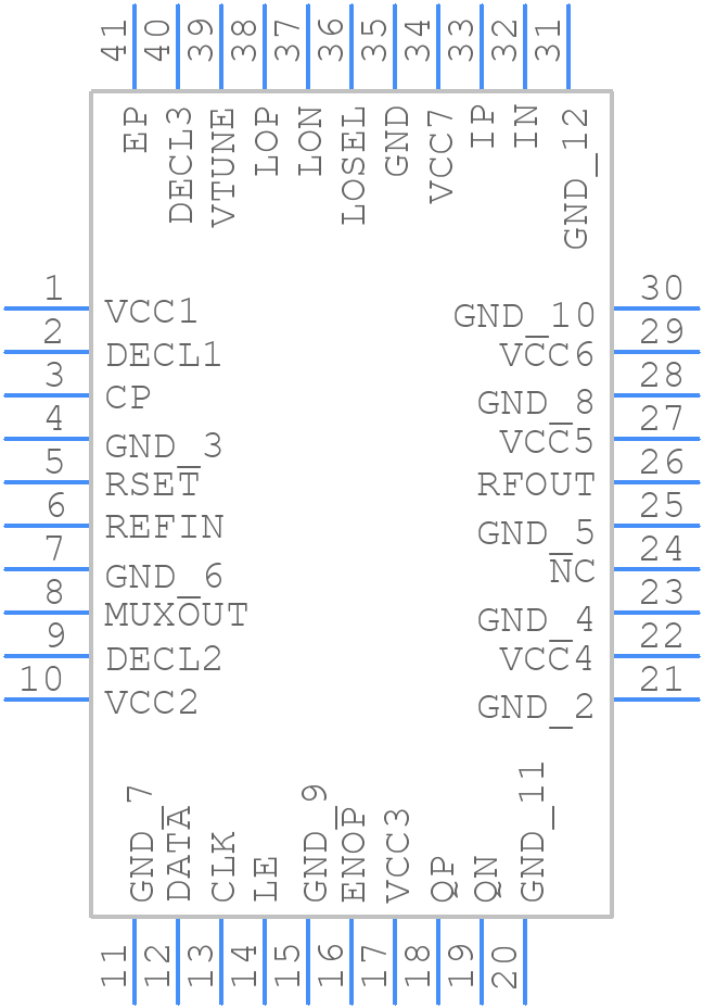 ADRF6701ACPZ-R7 - Analog Devices - PCB symbol