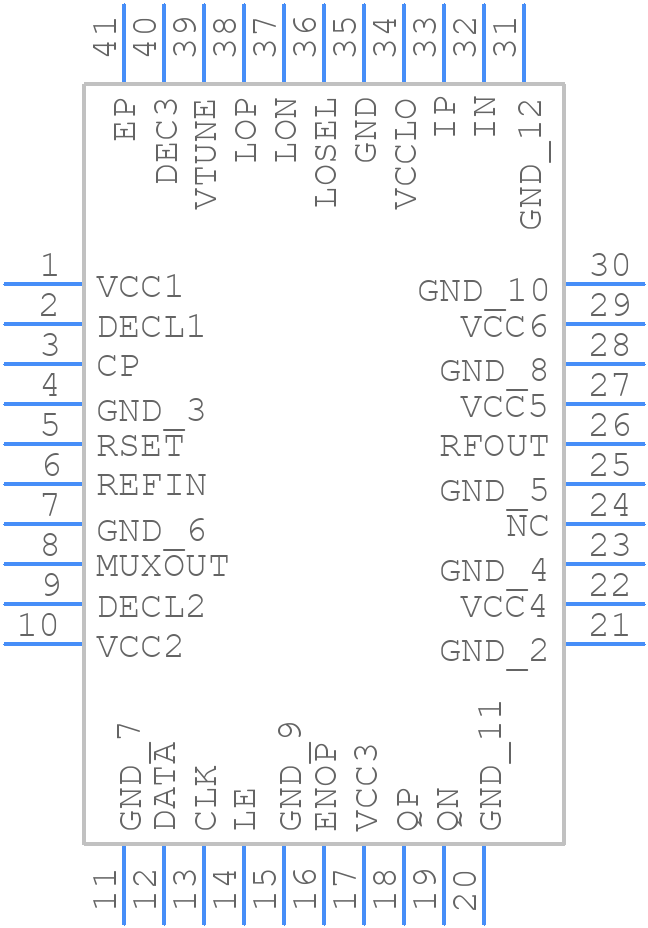 ADRF6703ACPZ-R7 - Analog Devices - PCB symbol
