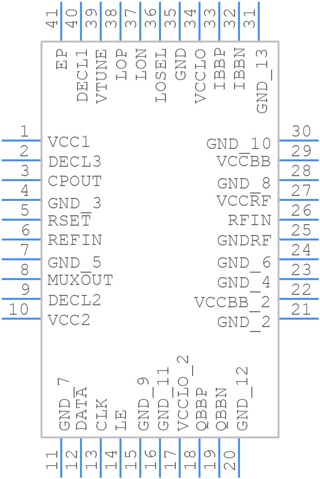 ADRF6801ACPZ-R7 - Analog Devices - PCB symbol