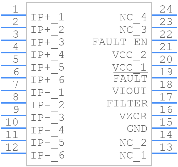 ACS709LLFTR-35BB-T - Allegro Microsystems - PCB symbol