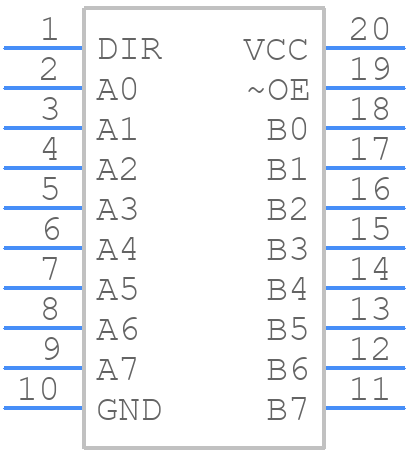 74HCT245D - Nexperia - PCB symbol