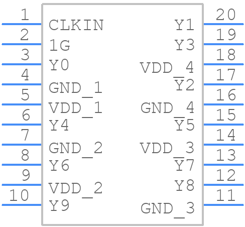 5PB1110PGGI8 - Renesas Electronics - PCB symbol