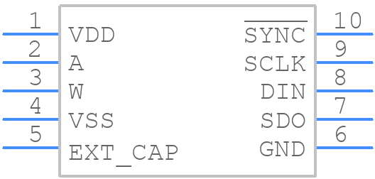AD5271BRMZ-100-RL7 - Analog Devices - PCB symbol