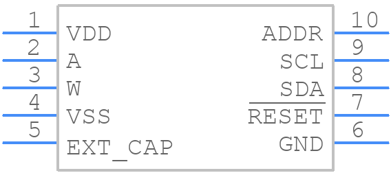 AD5272BRMZ-50-RL7 - Analog Devices - PCB symbol