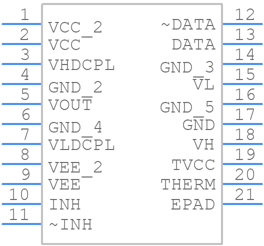 AD53040KRP - Analog Devices - PCB symbol