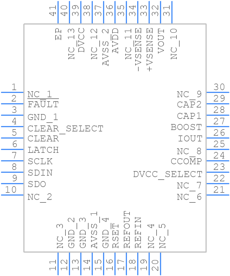 AD5412ACPZ-REEL7 - Analog Devices - PCB symbol