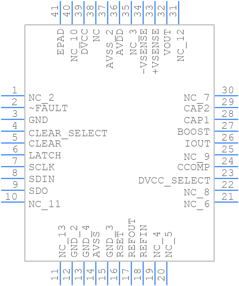 AD5422BCPZ-REEL - Analog Devices - PCB symbol