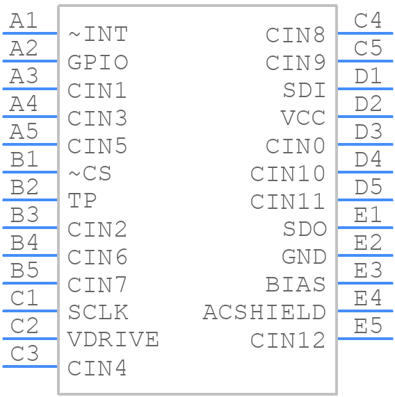 AD7147AACBZ-RL - Analog Devices - PCB symbol