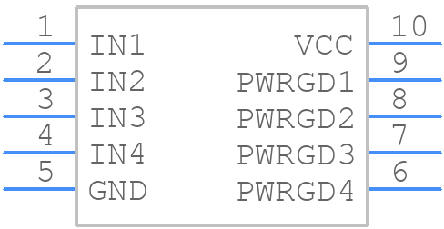 MAX6709AUB+ - Analog Devices - PCB symbol