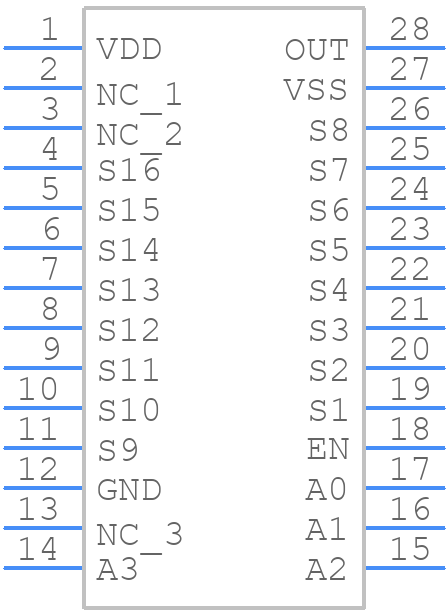 AD7506KNZ - Analog Devices - PCB symbol