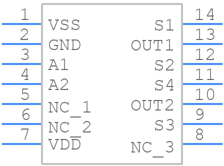 AD7512DIKNZ - Analog Devices - PCB symbol