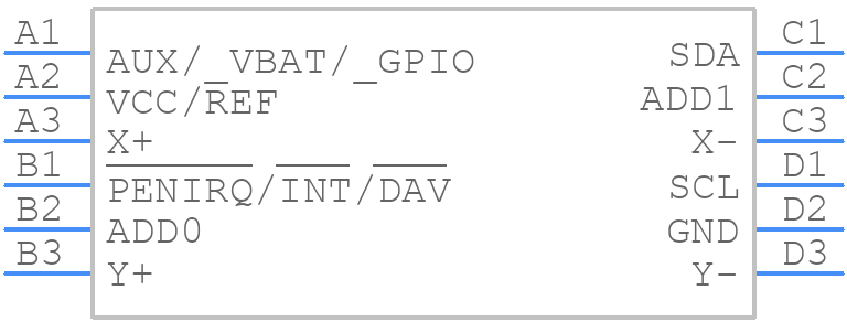 AD7889-1ACBZ-RL7 - Analog Devices - PCB symbol