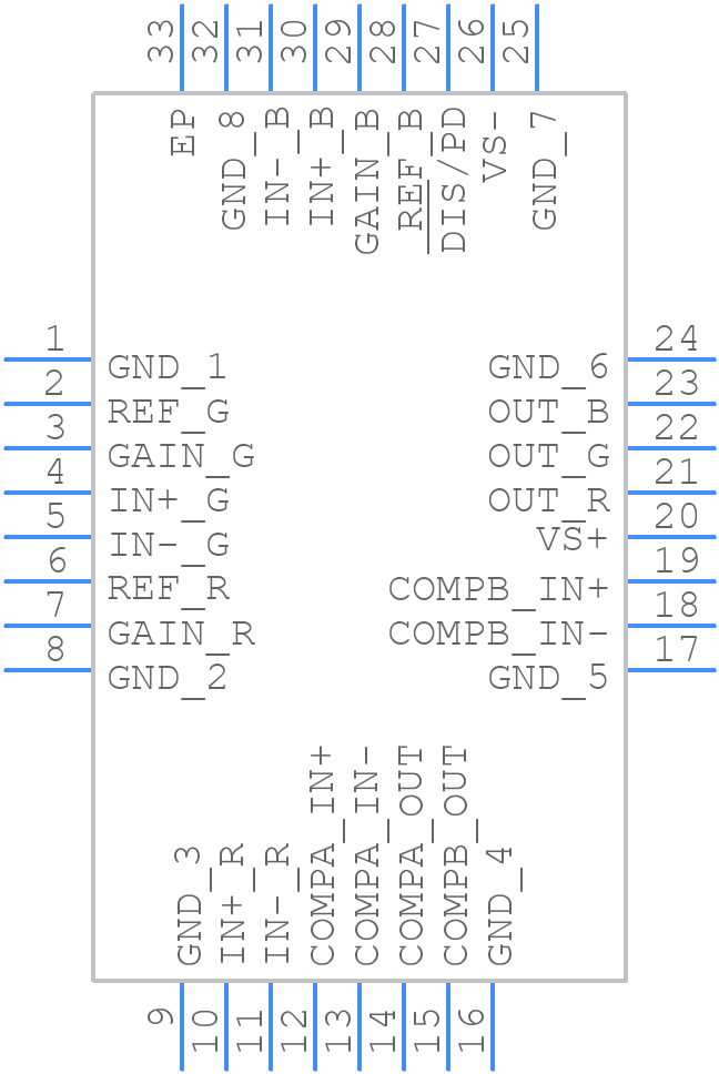 AD8145WYCPZ-R7 - Analog Devices - PCB symbol
