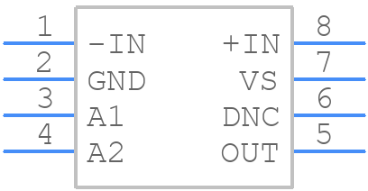 AD8209WBRMZ-R7 - Analog Devices - PCB symbol