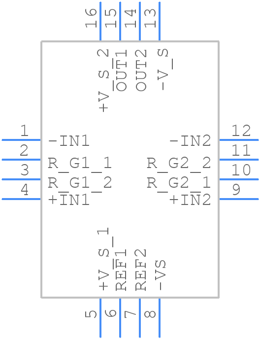 AD8224HBCPZ-R7 - Analog Devices - PCB symbol