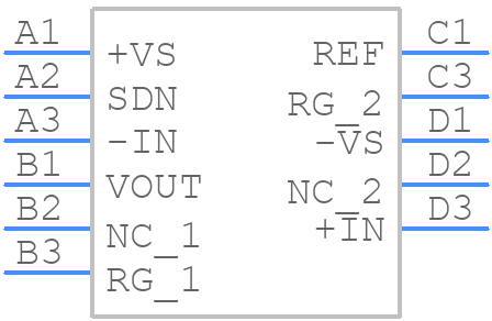 AD8235ACBZ-P7 - Analog Devices - PCB symbol