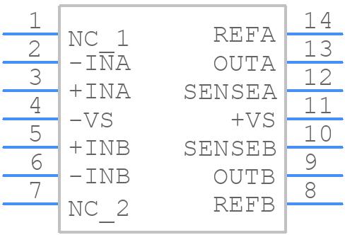 AD8277ARZ-R7 - Analog Devices - PCB symbol