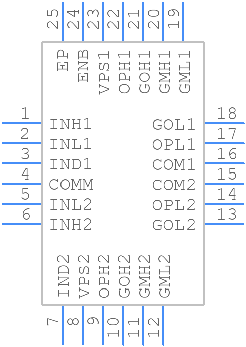 AD8432ACPZ-R7 - Analog Devices - PCB symbol