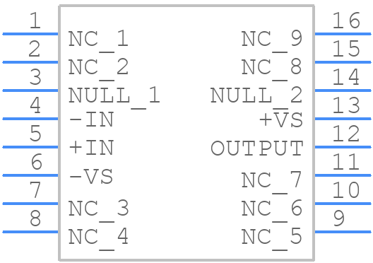 AD845JRZ-16-REEL7 - Analog Devices - PCB symbol