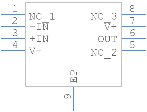 AD8597ACPZ-REEL - Analog Devices - PCB symbol
